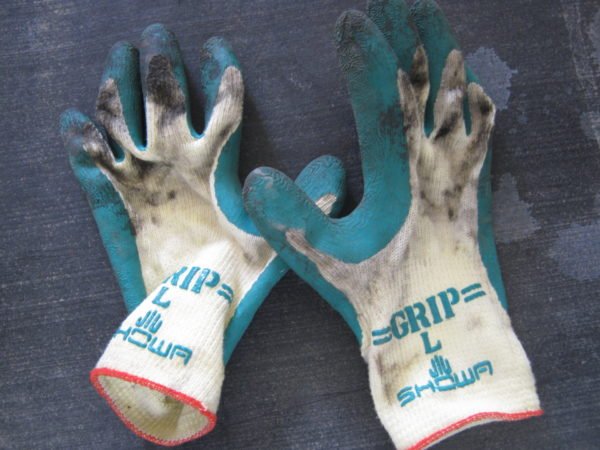 このとき 手袋が油で汚れるので 使い捨て手袋 の使用をお勧めします。